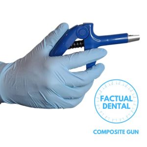 FACTUAL DENTAL Composite Gun and Mixing Well with Shading Cover Resin Capsule Dispenser Syringe for Flowable and Packable Single Dose Compules Kit for Adhesive Protection Bond Sealant